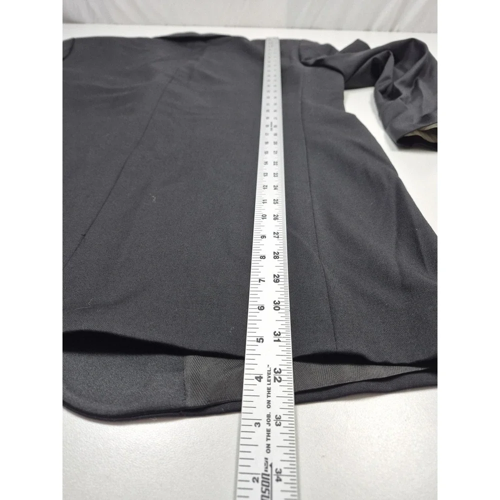 Joseph Abboud Tuxedo Suit Mens 44 Long Black Wool Super 120s 2 Piece 38x36 NWT